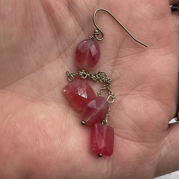 Drop Dangle Multi gemstone Earrings - Picture 3 of 4